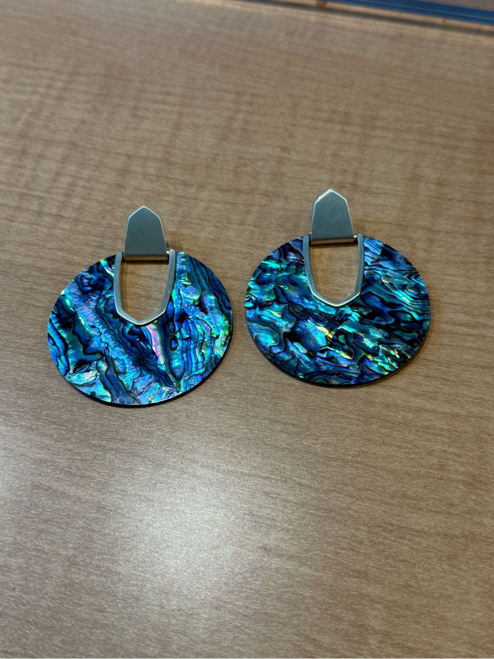Kendra Scott Abalone Shell Round Drop Earrings